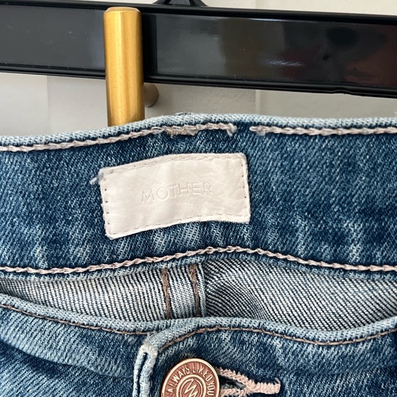 MOTHER - The Stunner Ankle Step Fray Jeans in Helter Skelter SIZE 27 Pre-owned - Picture 8 of 10